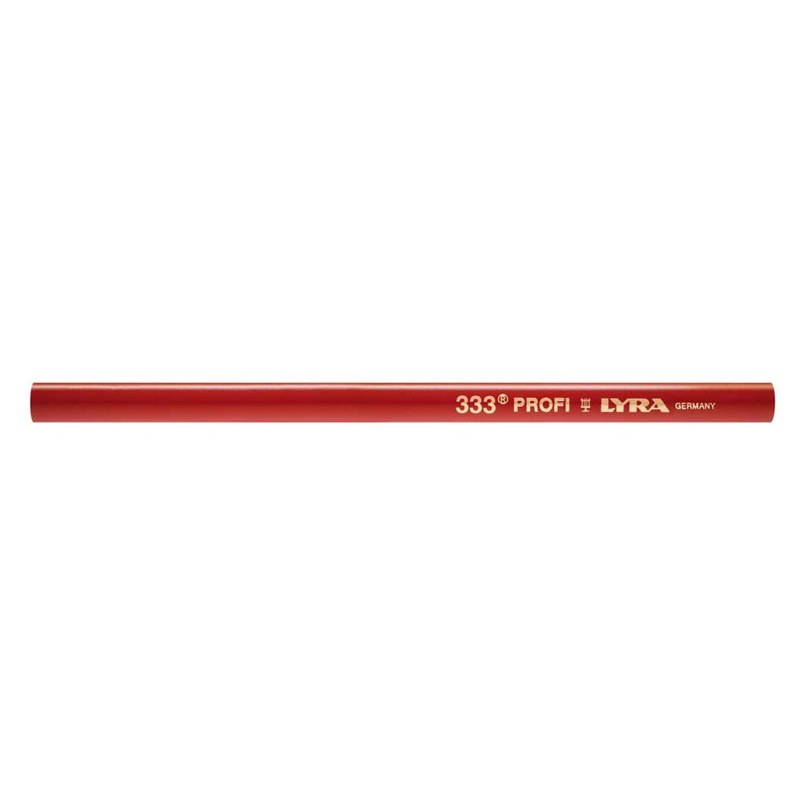 Set 10 Matite rosse per falegname a punta tenera da 30 cm + temperino
