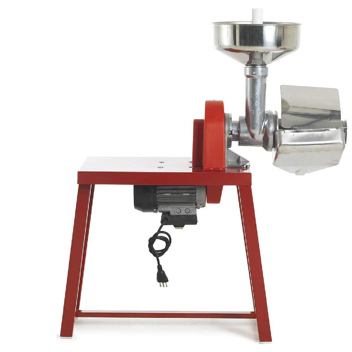 Spremipomodoro con banchetto collo alto "LC Inox" corpo macchina e ghiera in alluminio