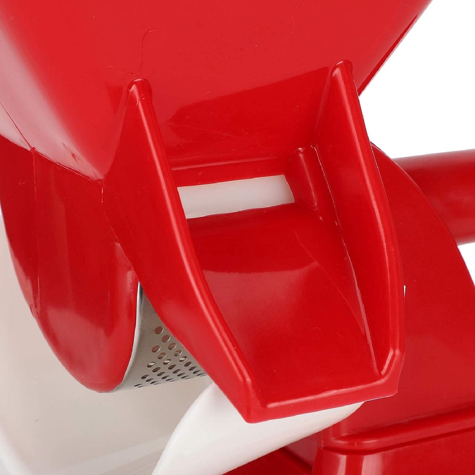 Passapomodoro manuale in polipropilene con rullo in nylon e ventosa in gomma