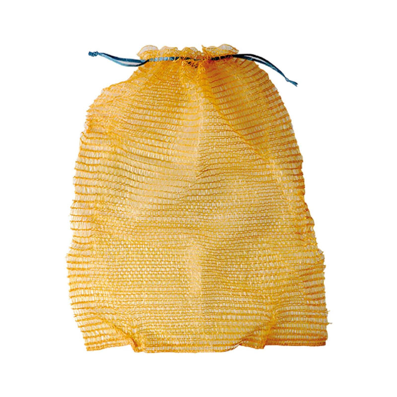Confezione da 100 sacchi in raschel con stringa per raccogliere ortaggi