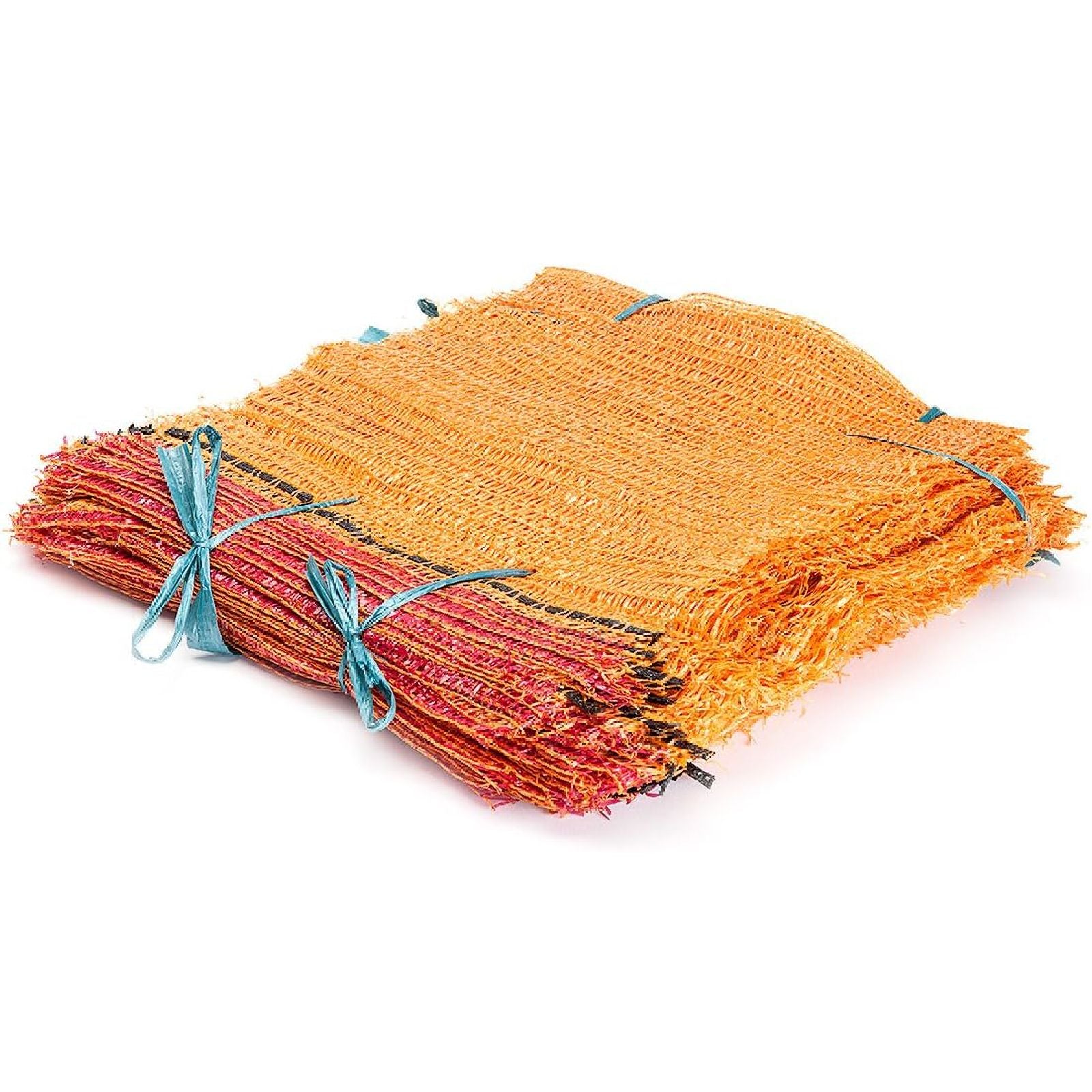 Confezione da 100 sacchi in raschel con stringa per raccogliere ortaggi