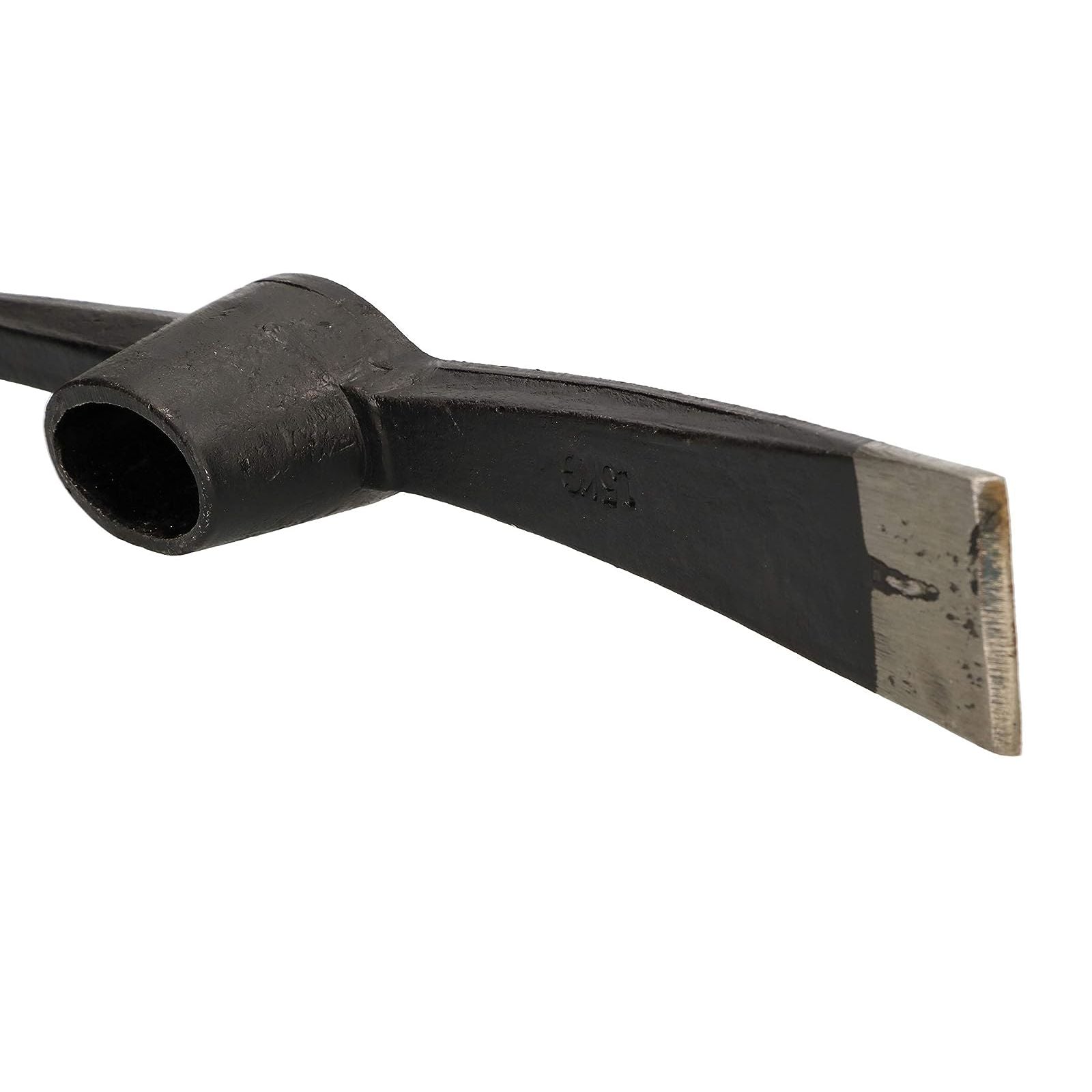 Piccone in acciaio temprato con occhio ovale fornito di manico in legno 1,5 kg