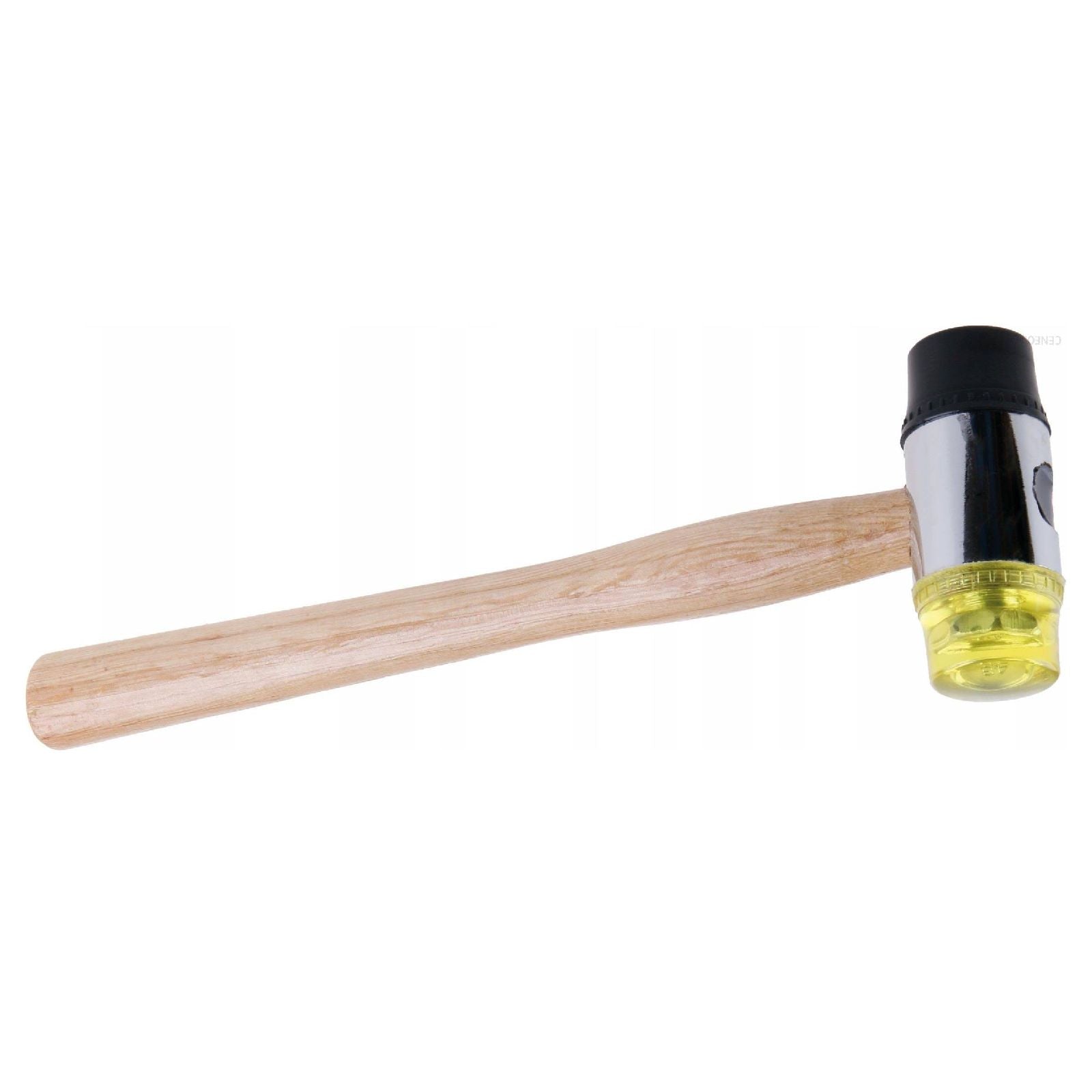 Mazzuola con testa in gomma di Ø 32 mm e manico in legno