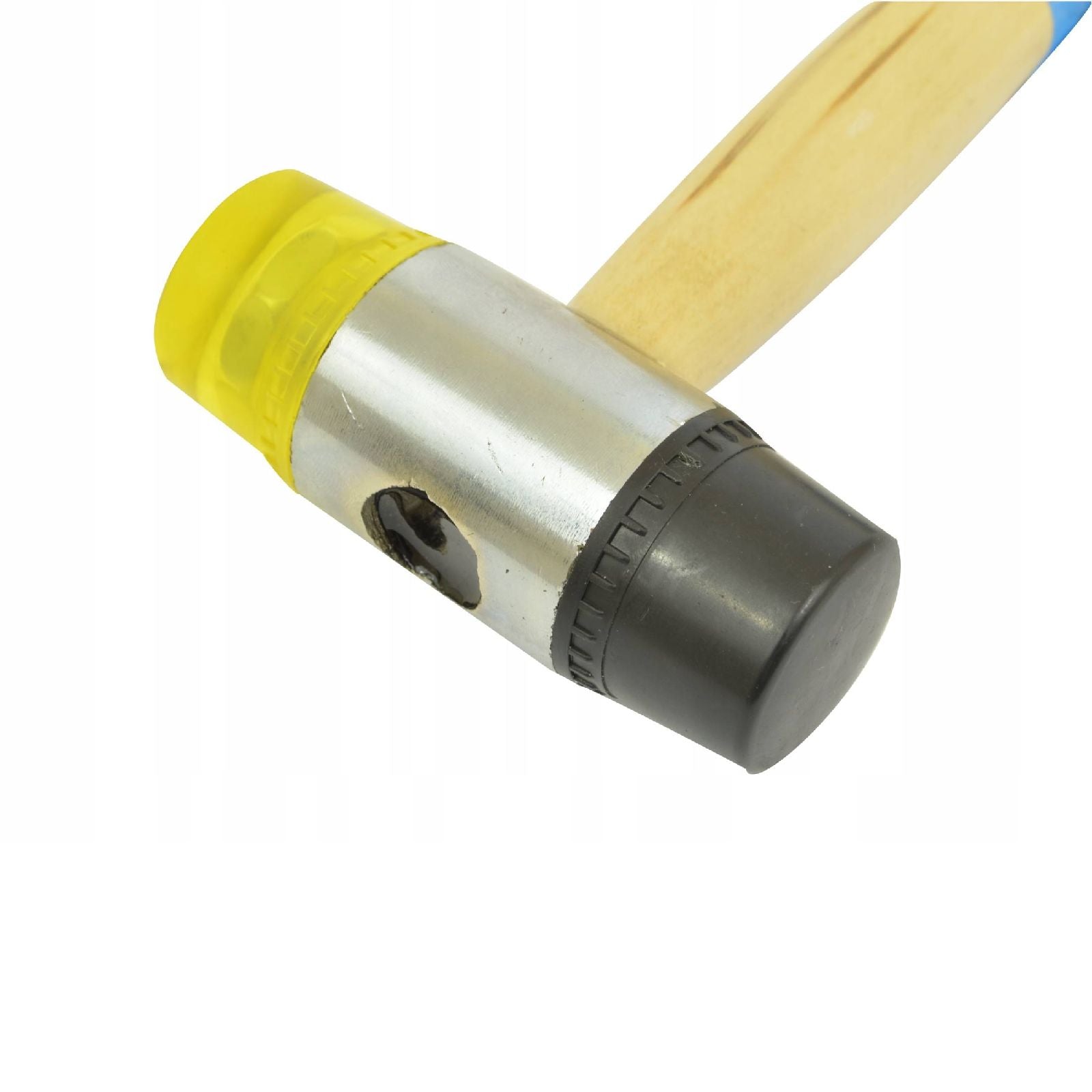 Mazzuola con testa in gomma di Ø 32 mm e manico in legno