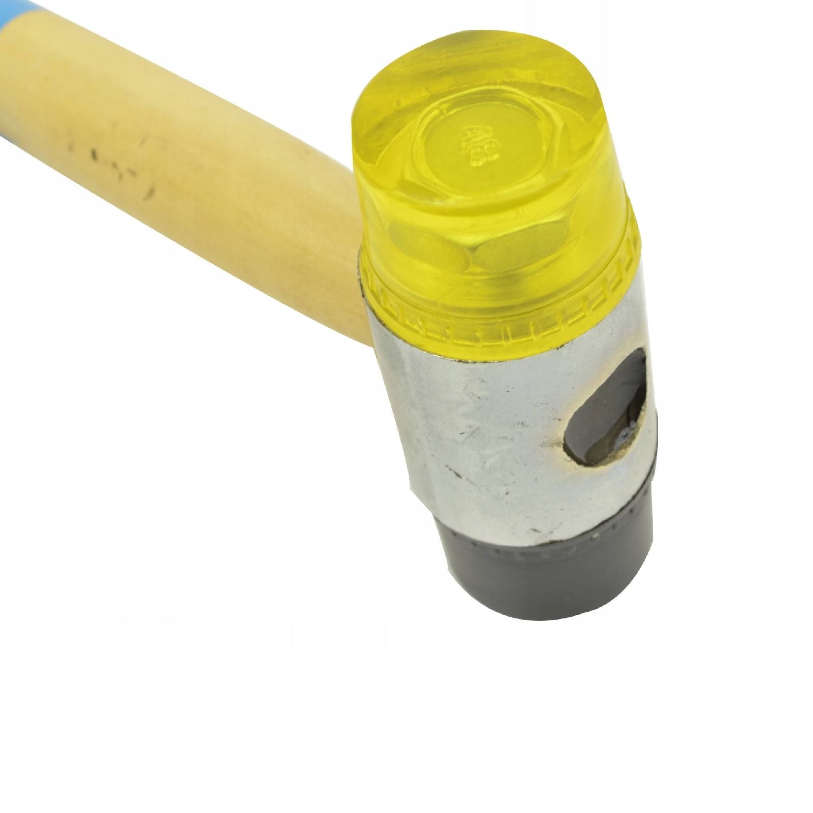 Mazzuola con testa in gomma di Ø 32 mm e manico in legno