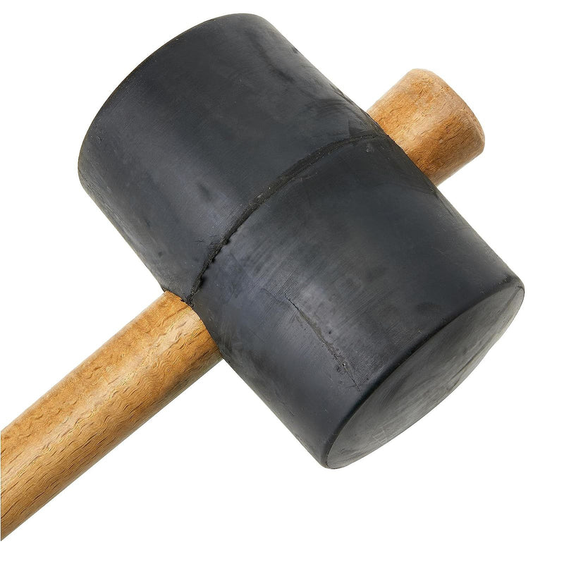 Mazzuola in gomma resistente di alta qualità con manico in legno
