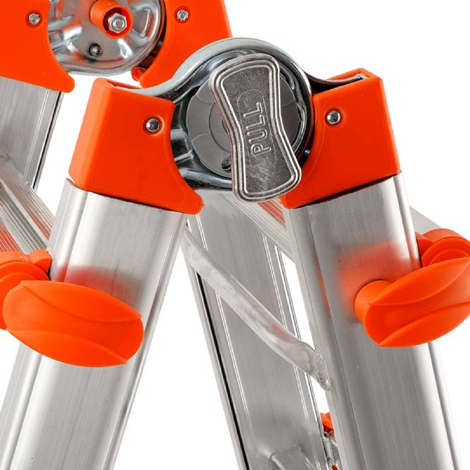 Scala multiuso "Peppina" con struttura solida in alluminio e articolazione in acciaio