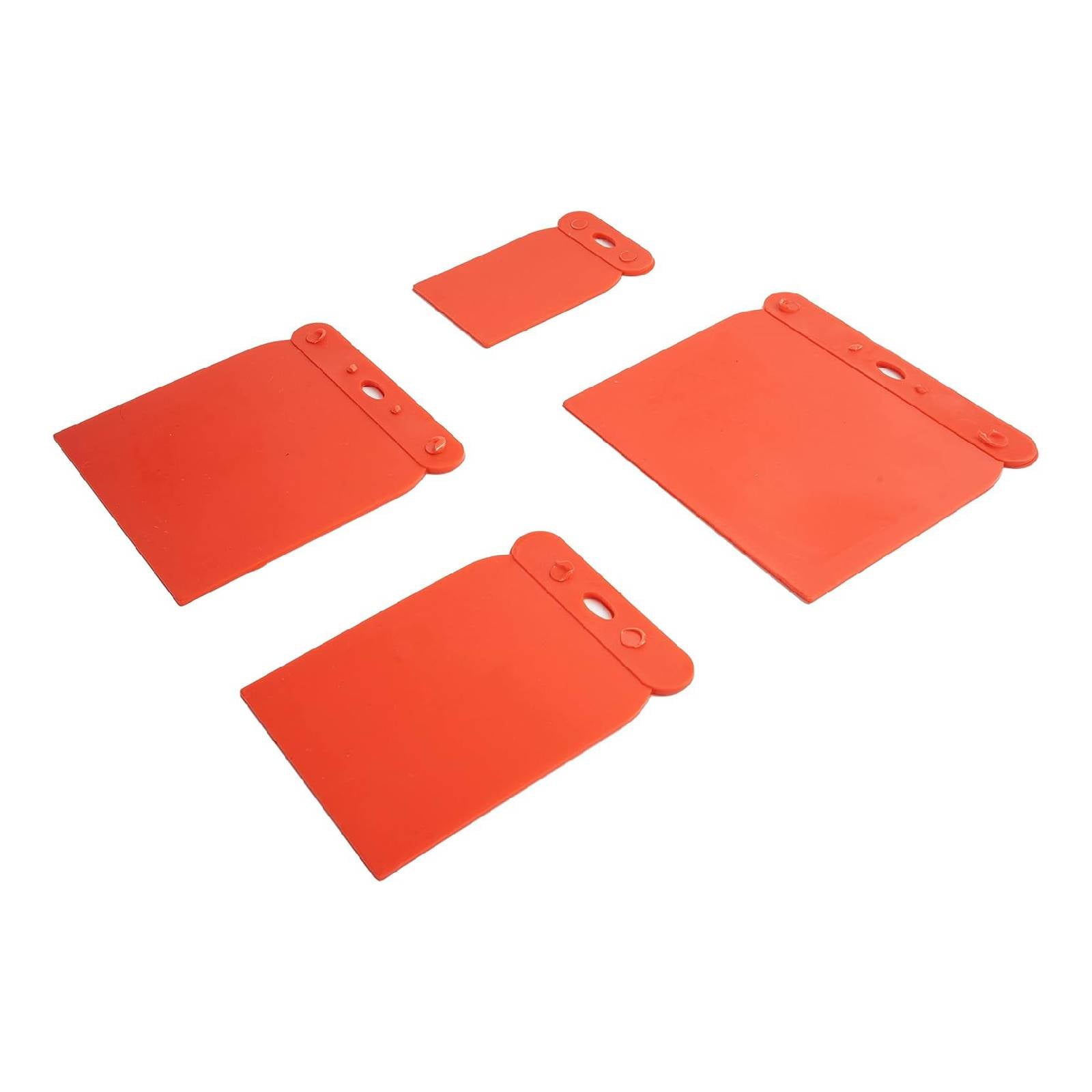Spatole flessibili in plastica resistente con diverse misure in serie da 4 pezzi