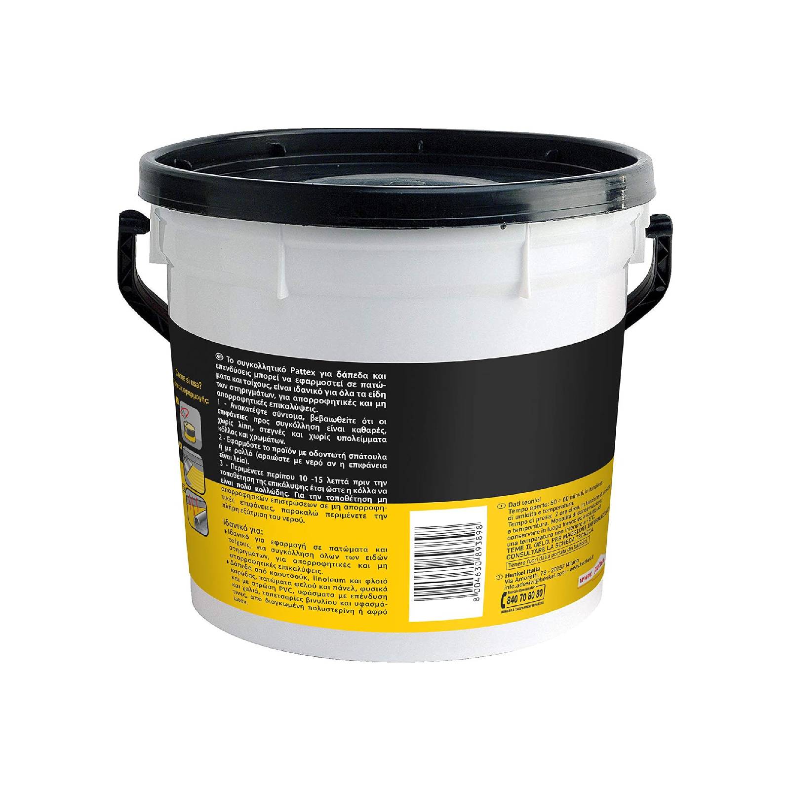 Adesivo acrilico per pavimenti e rivestimenti applicabile su superfici orizzontali e verticali