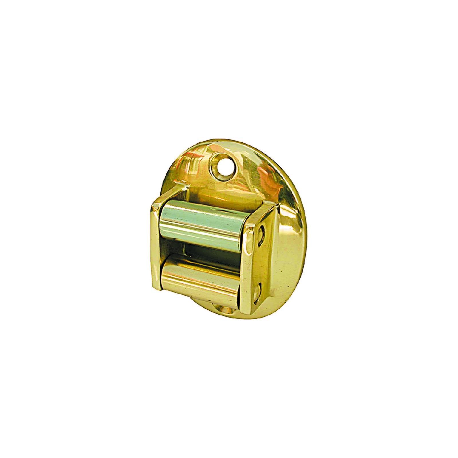 Rullo guidacinghie ovale realizzato in ottone lucido resistente e funzionale 50 x 60 mm