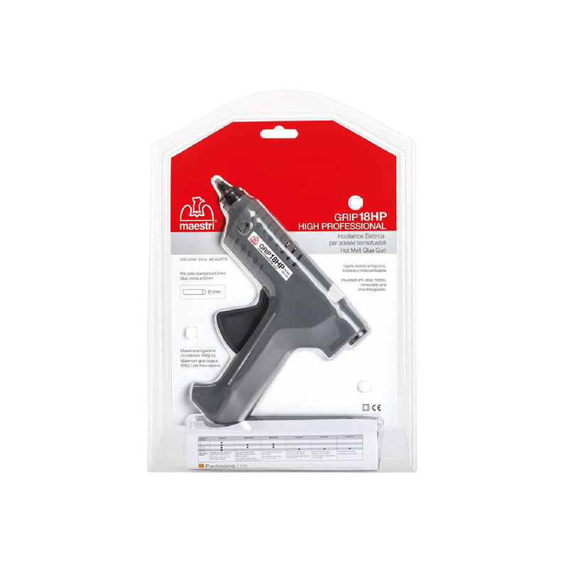Pistola termocollante elettrica leggera e maneggevole ideale per colle standard Ø 12 mm