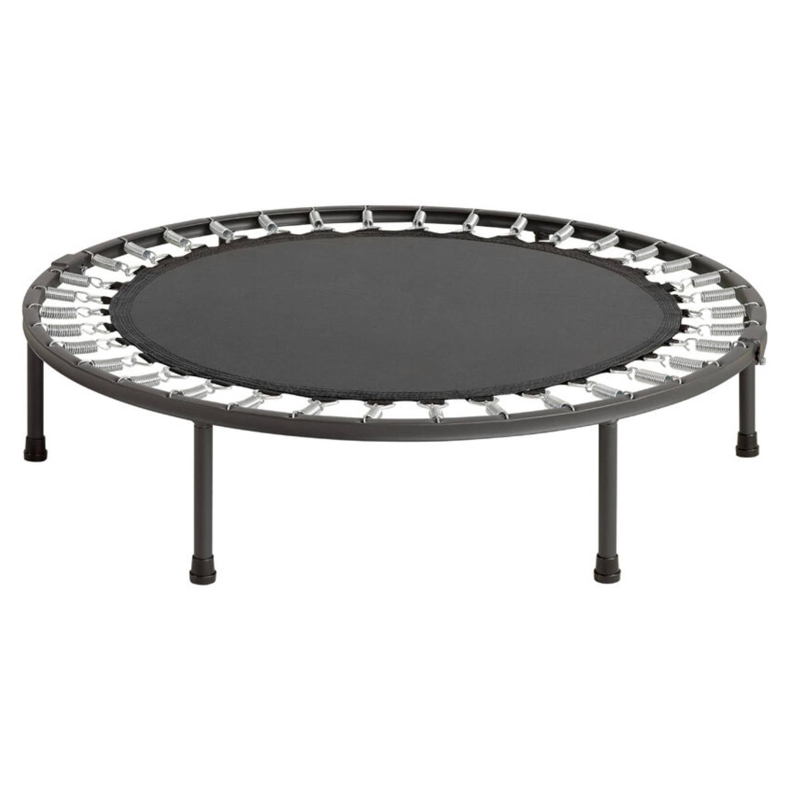 Trampolino elastico con struttura in tubi di acciaio per bambini