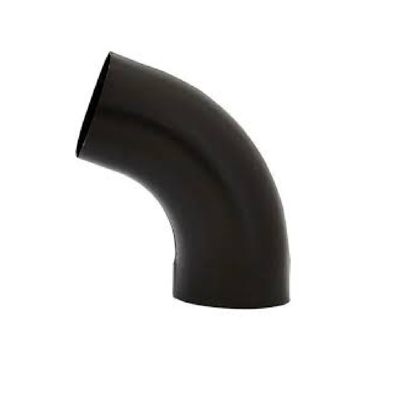 Gomito pluviale tondo color nero in lamiera