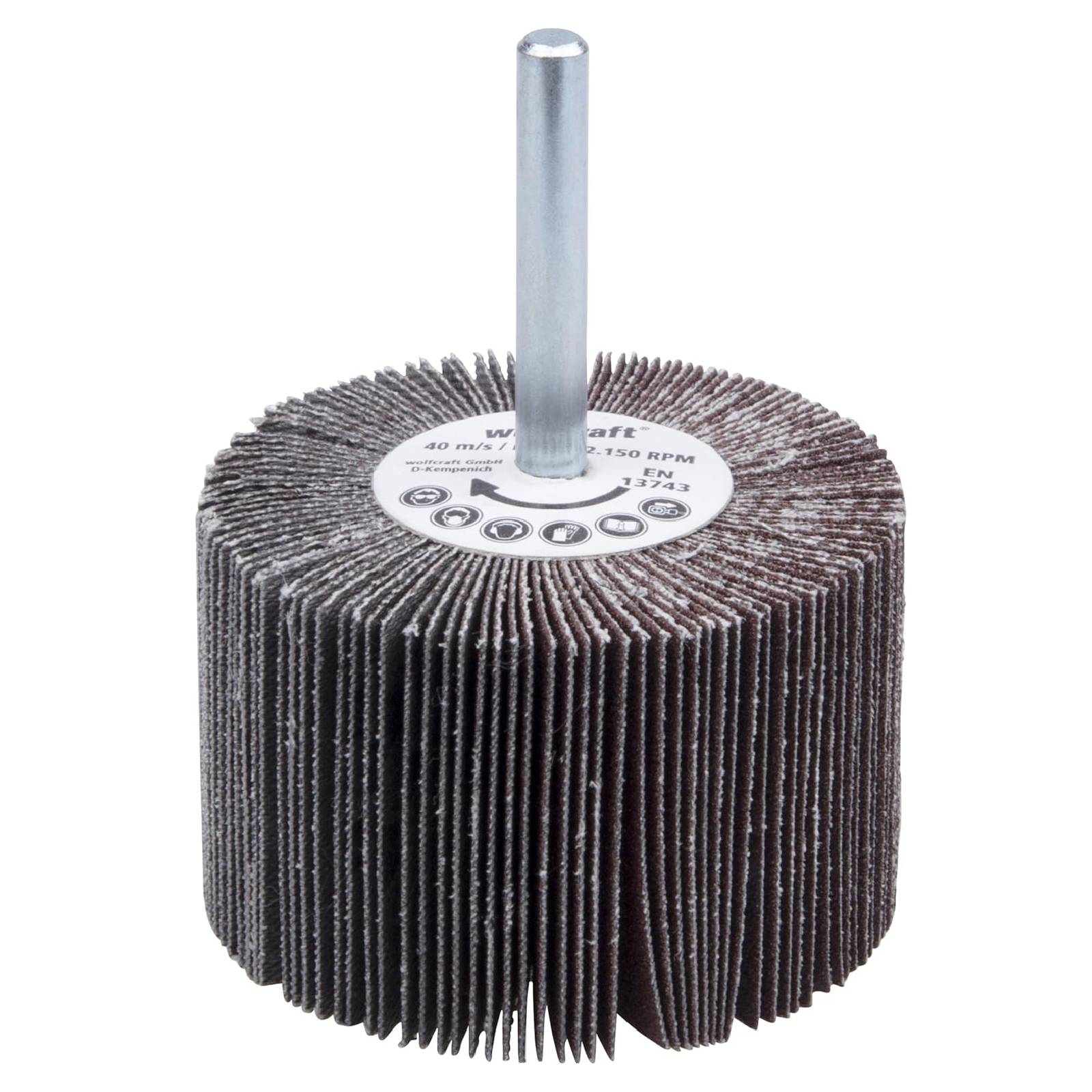 Ruota abrasiva lamellare per trapano grana 80