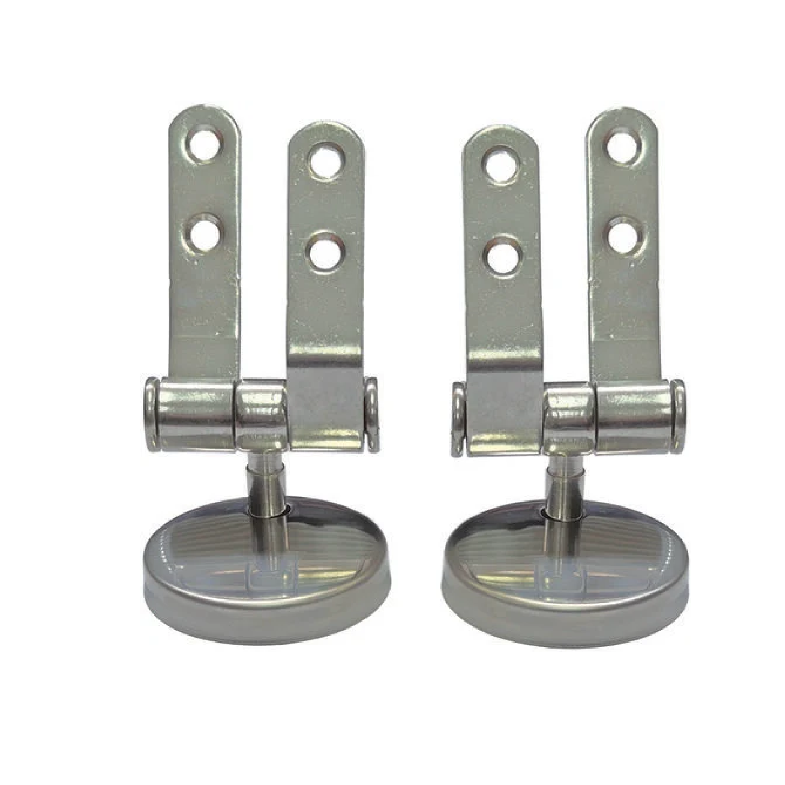 Fissaggi con viti per sedile WC in metallo cromato