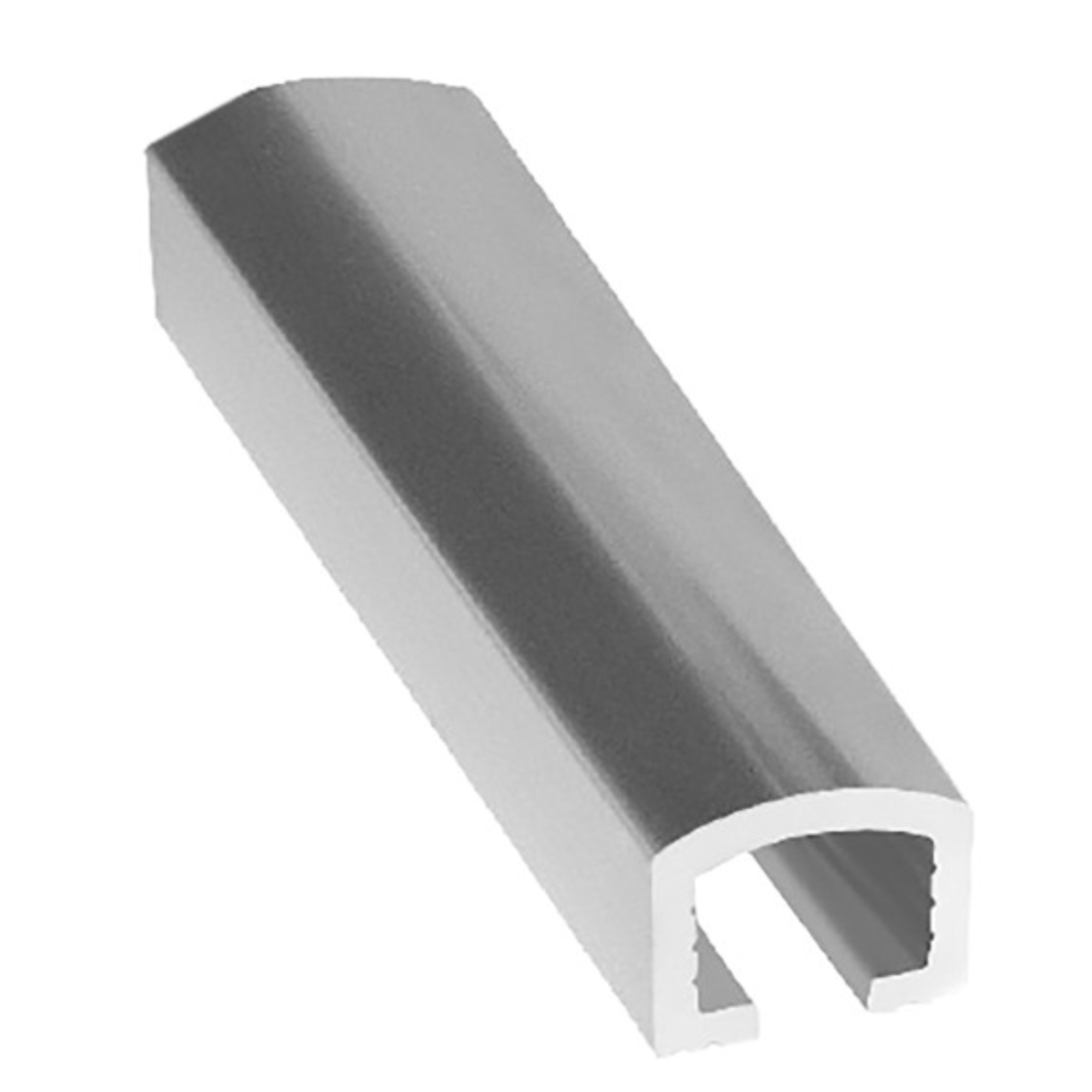 Listello di Rifinitura Bombato in Alluminio – Barra da 2,5 m