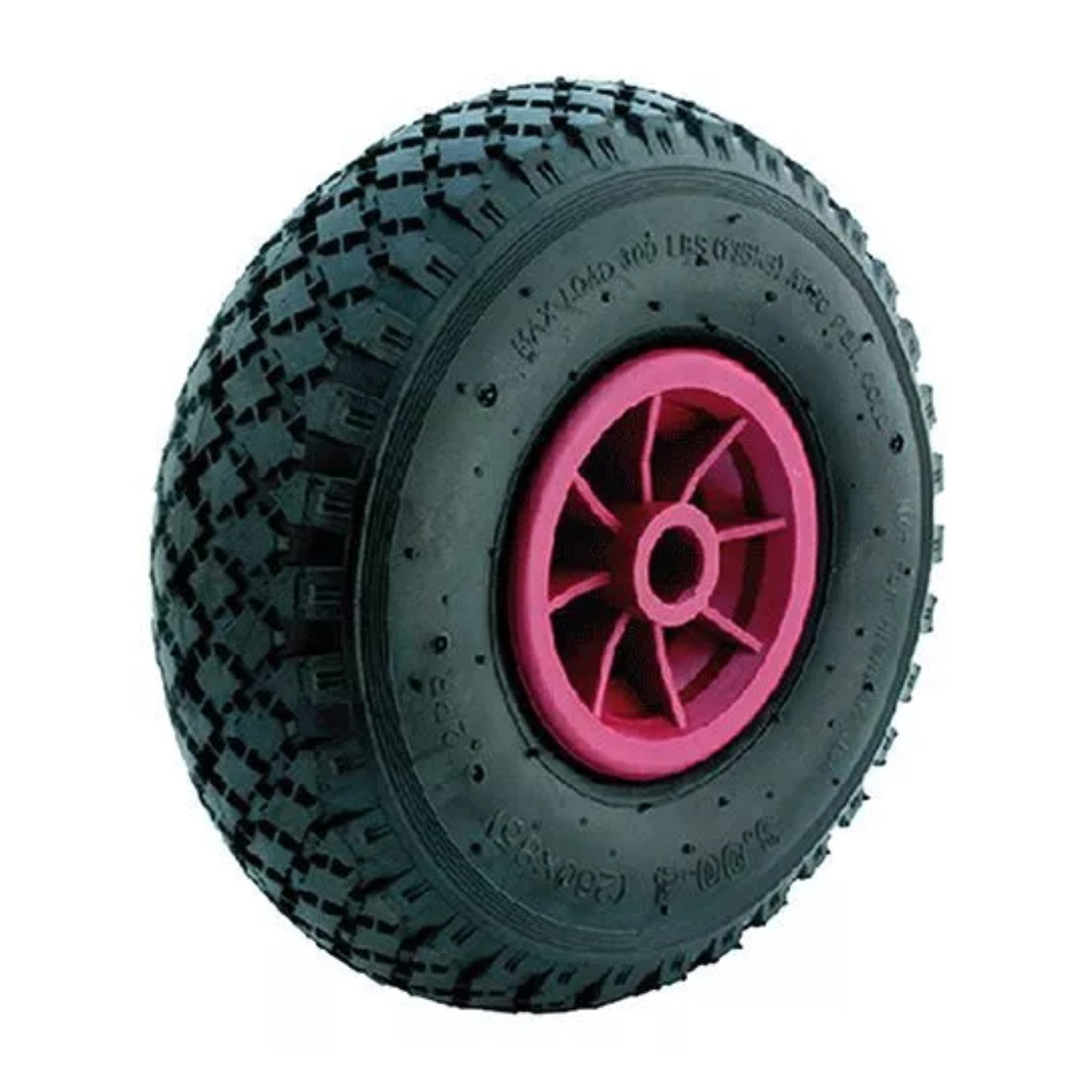 Ruota pneumatica con disco metallico per carrelli porta sacchi