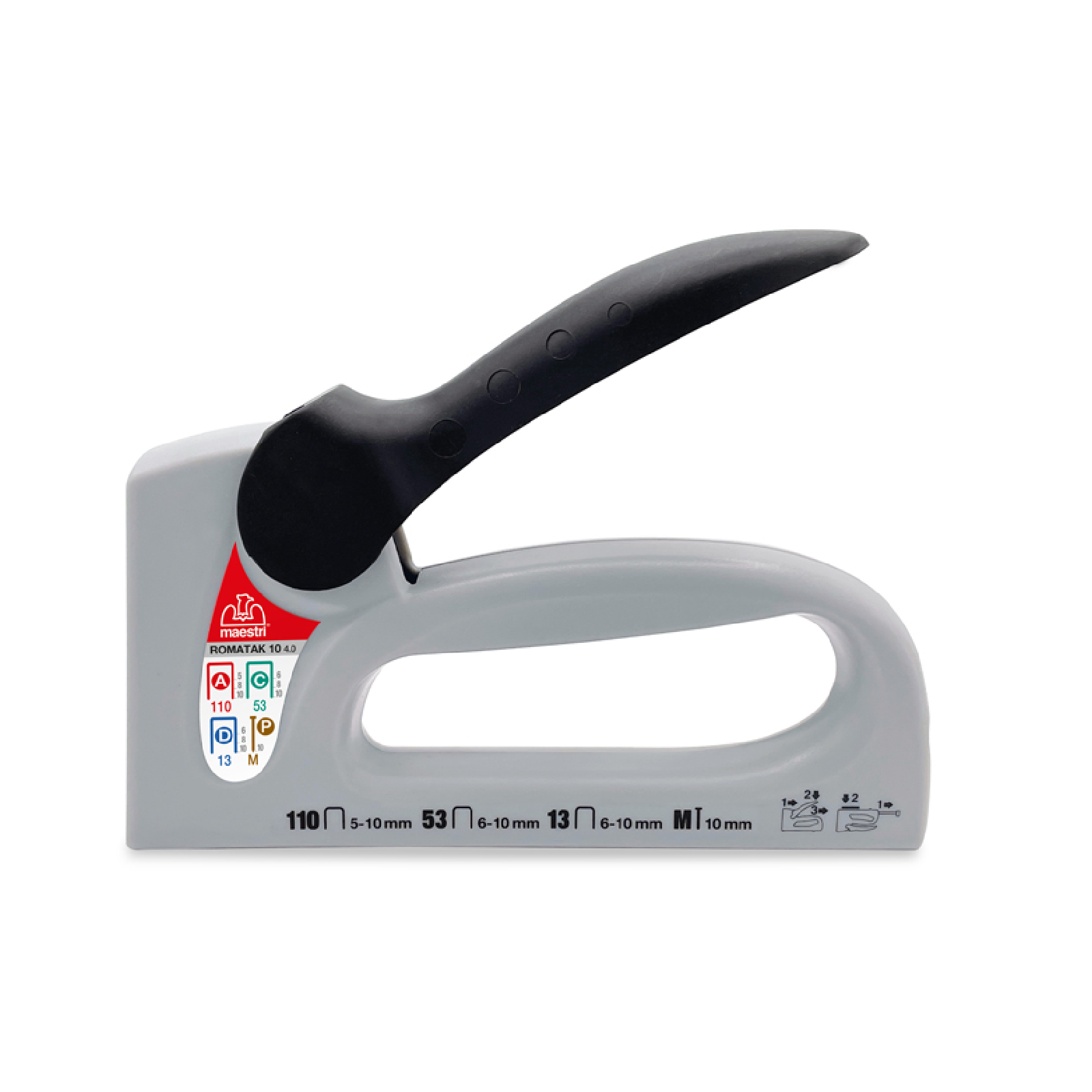 Fissatrice manuale "Romatak" con corpo in nylon