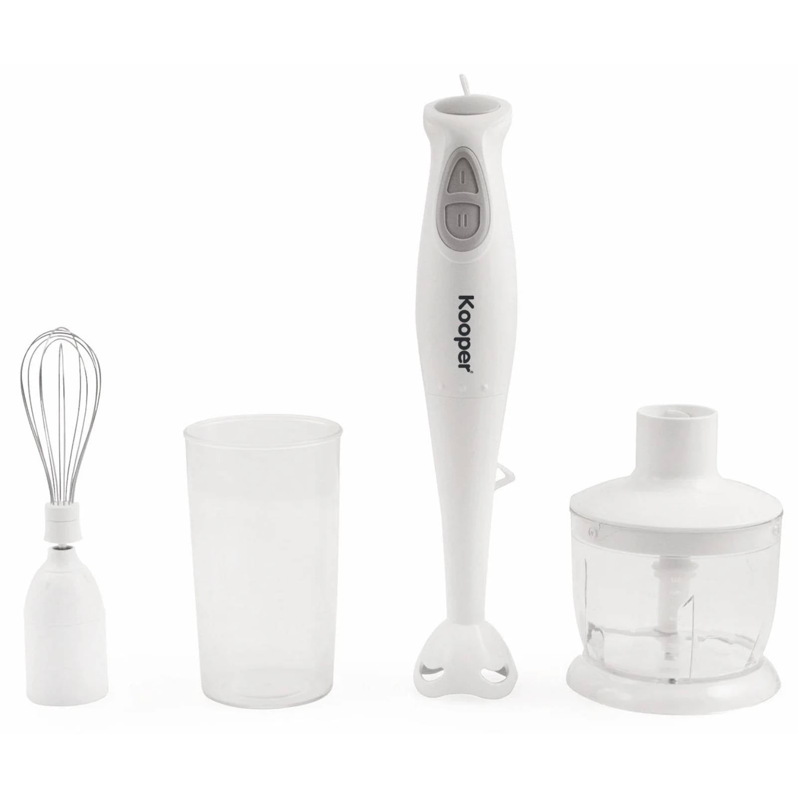 Mini robot da cucina 3 in 1 ideale per sminuzzare, mescolare e sbattere con bicchiere graduato da 600 ml