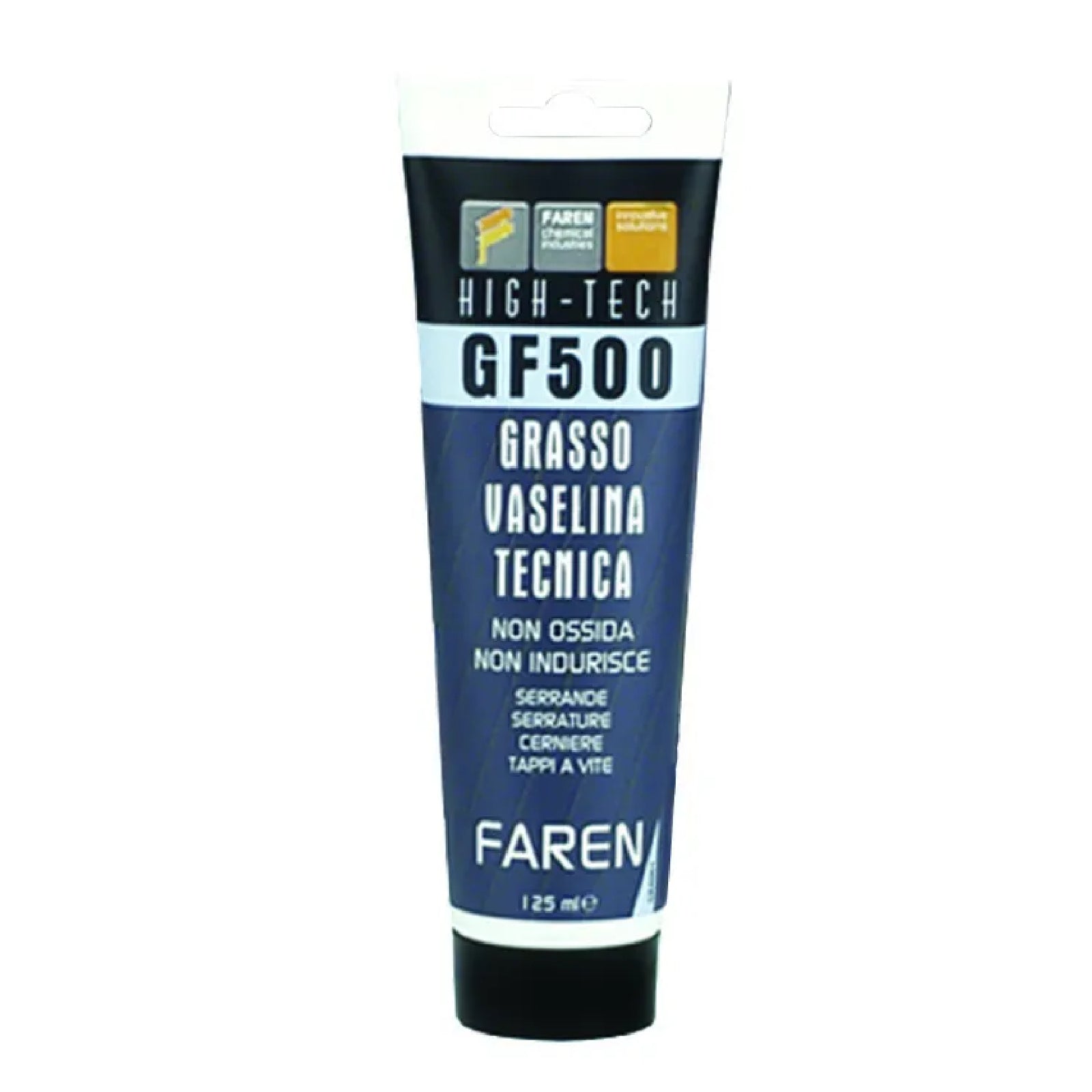 Grasso lubrificante "Faren" alla vaselina tecnica 'GF500' per organi meccanici