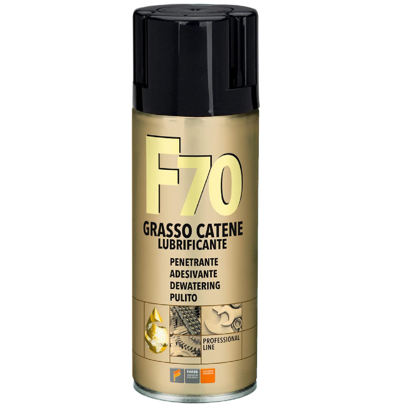 Grasso lubrificante a penetrazione forzata spray 'F 70' per catene