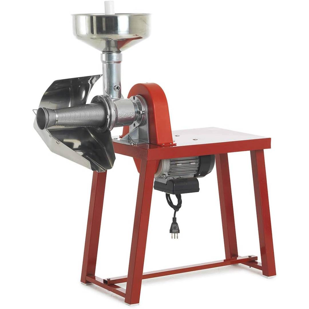 Spremipomodoro con banchetto "LC inox" con corpo macchina e ghiera in alluminio