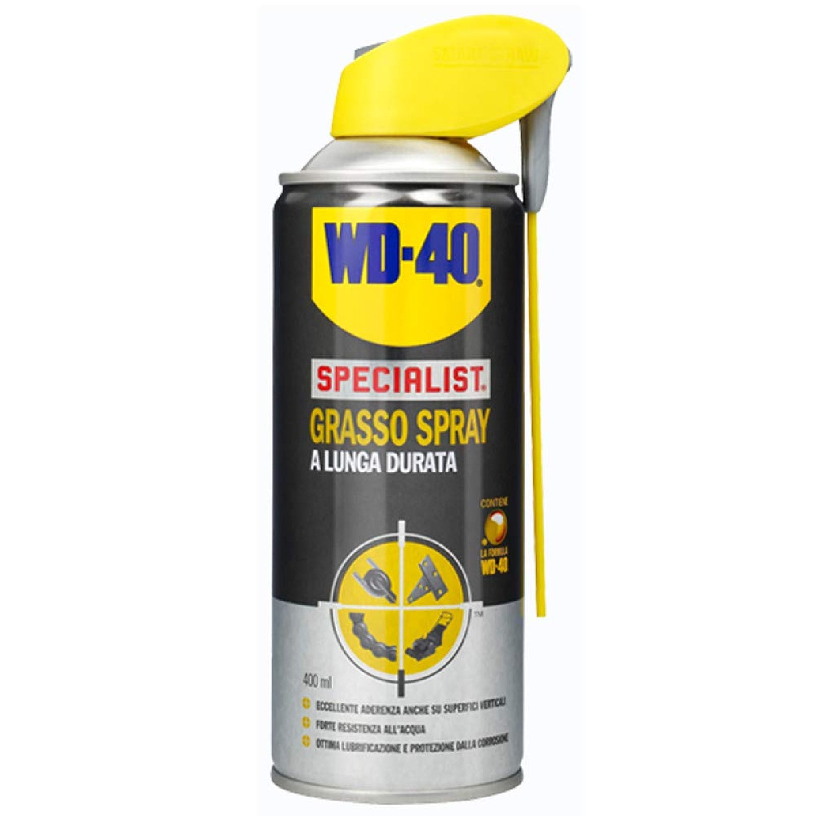 Grasso lubrificante spray a lunga durata efficace fino a 55 gradi a doppio sistema di erogazione