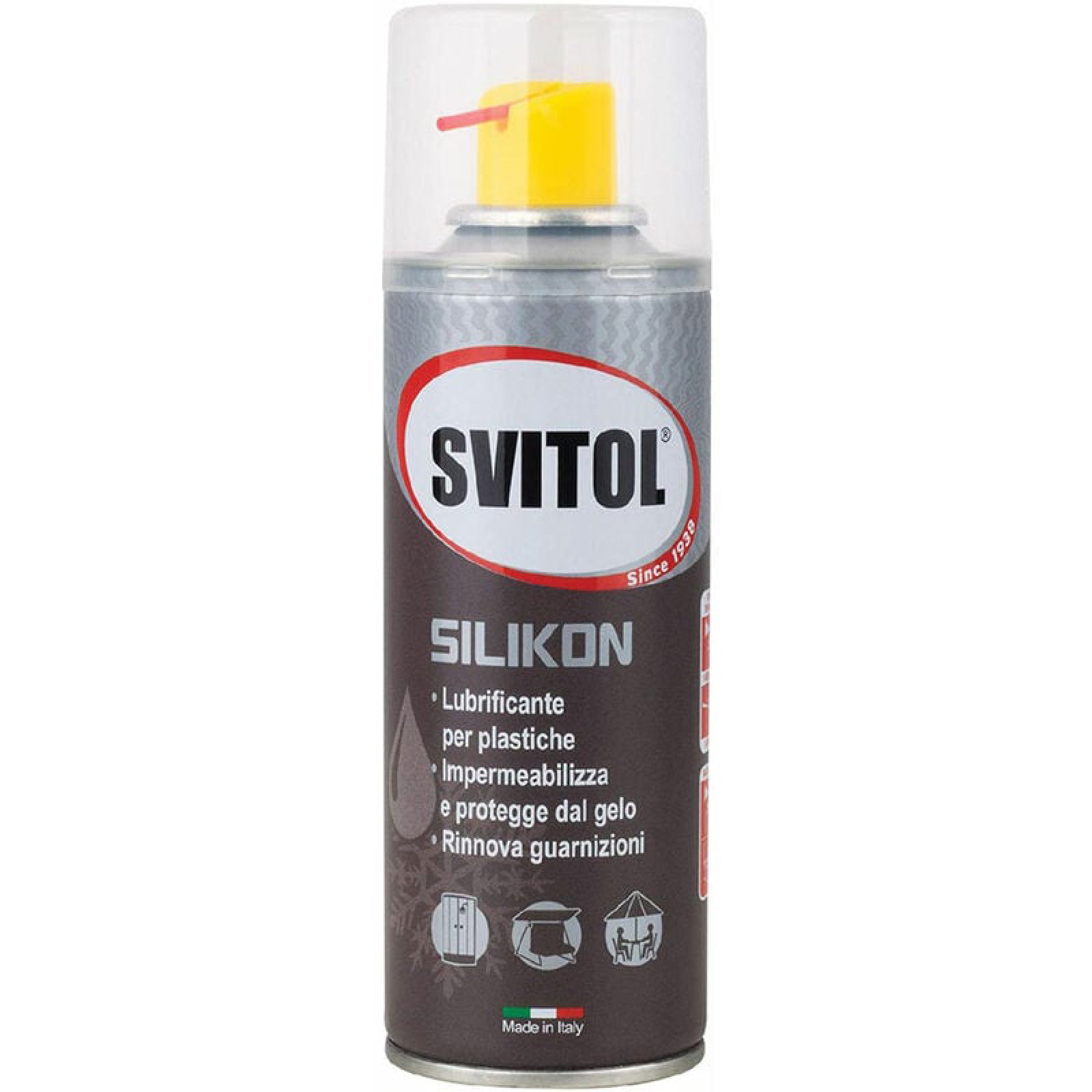 Sbloccante, lubrificante e impermeabilizzante spray "Svitol Silikon" incolore, protettivo e antiadesivo