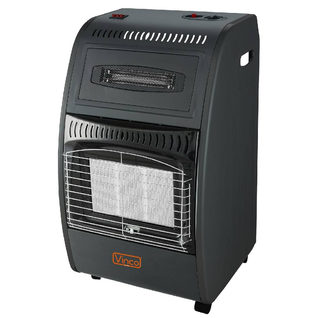 Stufa ventilata combinata Gas + Elettrica, con 5 Livelli di Potenza e Termostato Integrato