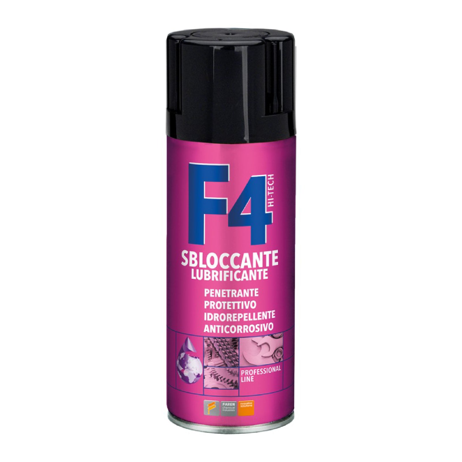 Sbloccante lubrificante idrorepellente e anticorrosivo spray "F4" 400 ml