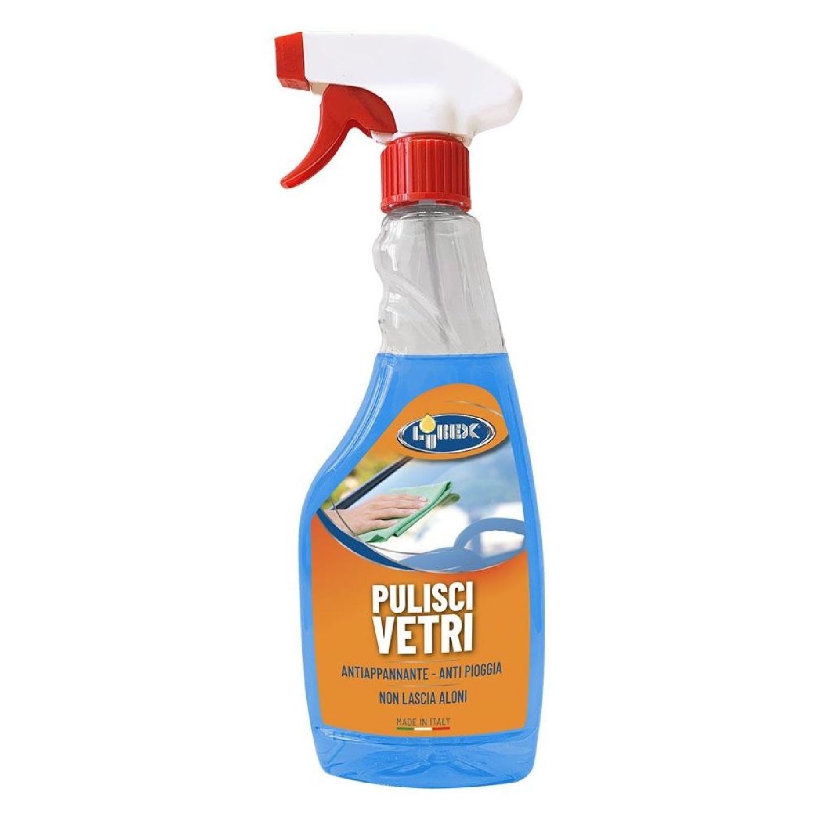 Detergente spray "Lubex" pulisci vetri antiappannante e anti pioggia, 500 ml