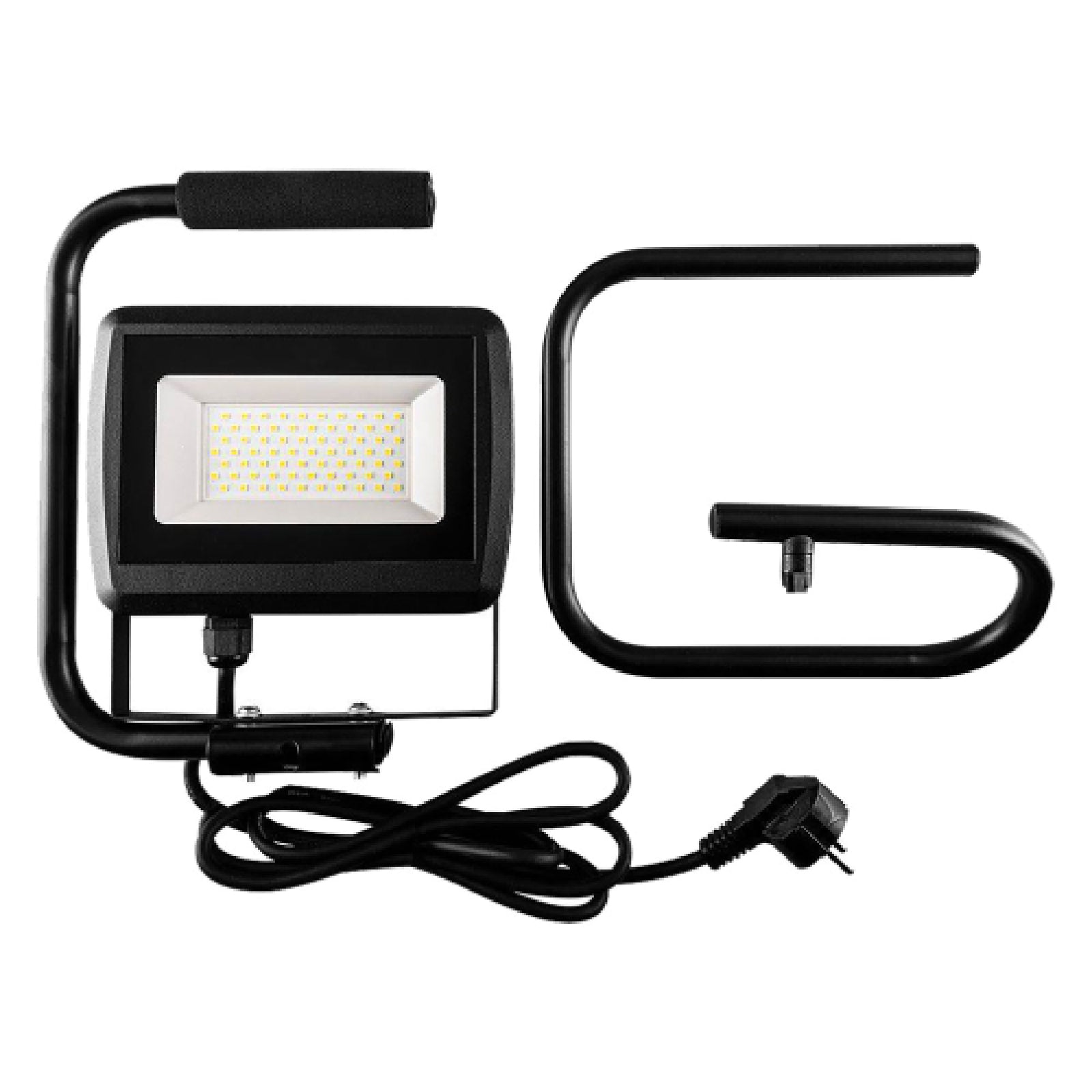 Proiettore led portatile con supporto orientabile dal corpo in alluminio