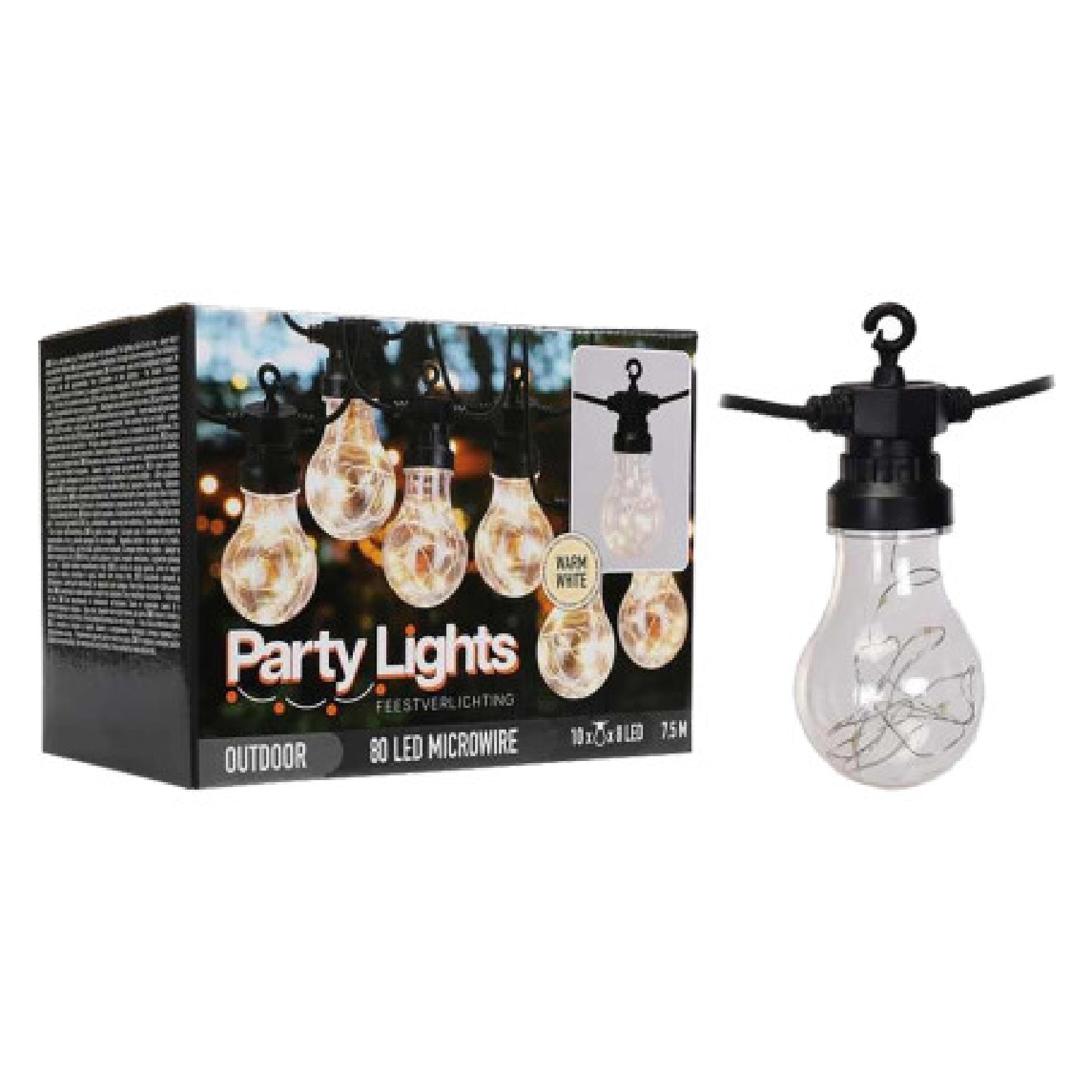 Luminaria "Party lights" ideale per decorazioni di case, gazebo, balconi, giardini ed uso in campeggio