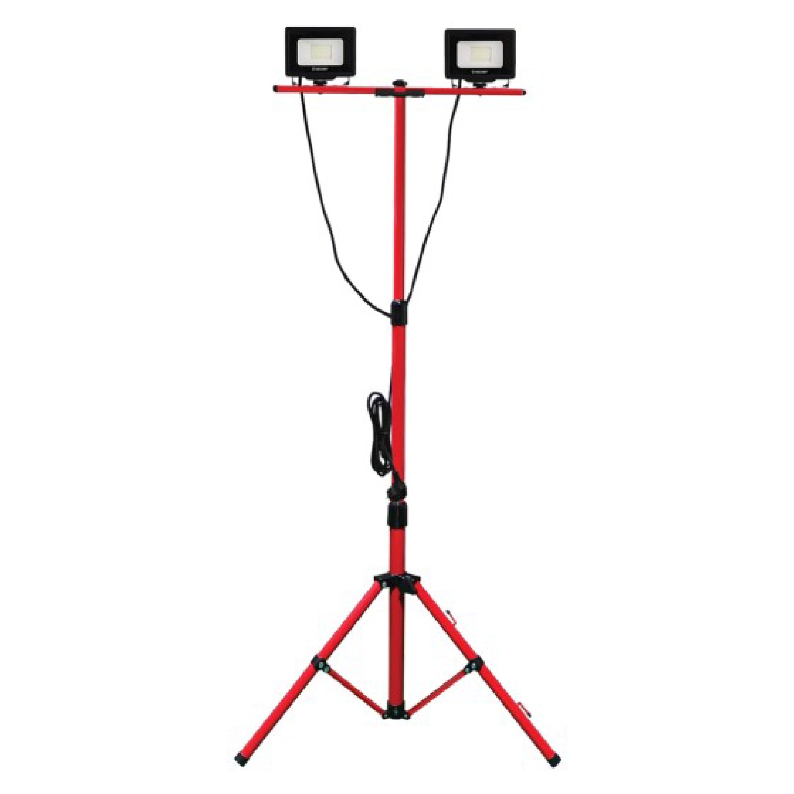 Proiettore led doppio "VELAMP" con treppiedi anche per ambienti esterni