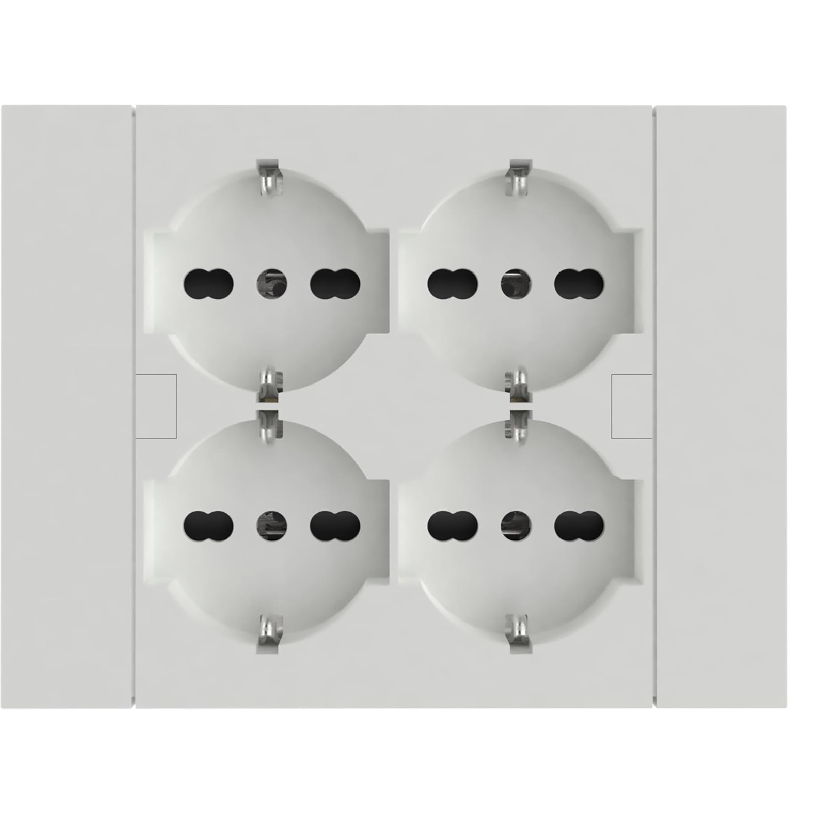 Multipresa da parete bianco con 4 biprese