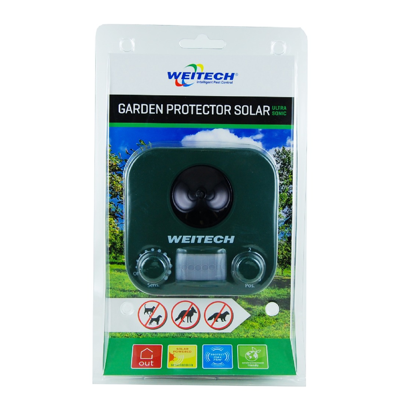 Repellente ultrasuoni per Cani, Gatti e Volpi a batteria