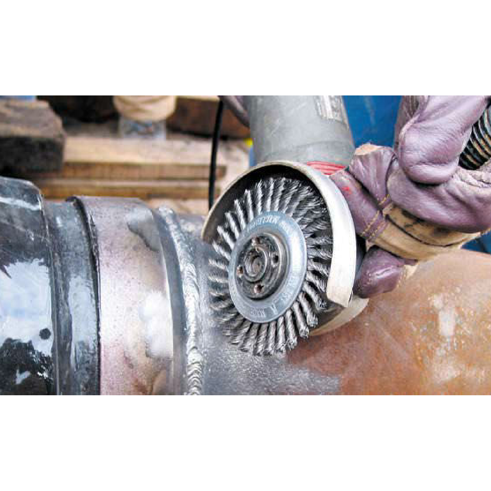 Spazzola circolare per trapani a mazzetti ritorti ø mm 70 - blister