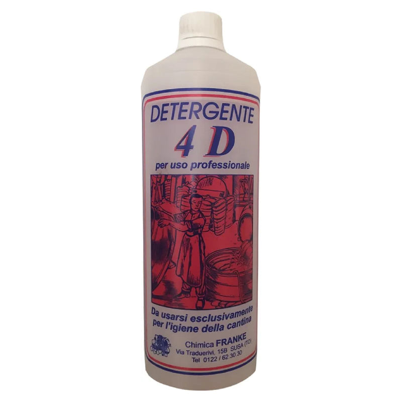 Detergente liquido "4D" generico per l'igiene della cantina 1 lt
