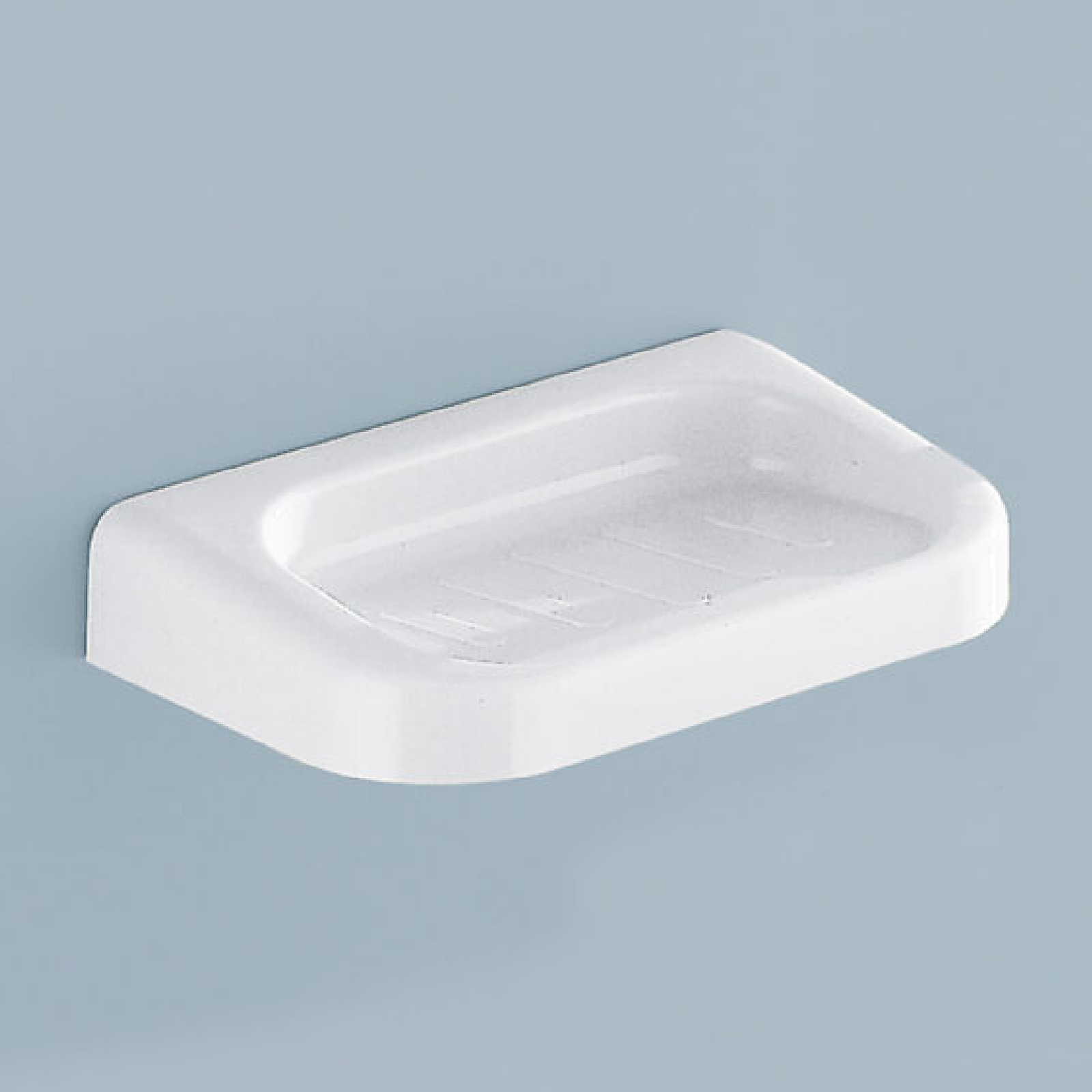 Porta sapone serie "linea" in durolite e ABS antiurto con fissaggio a vite o colla