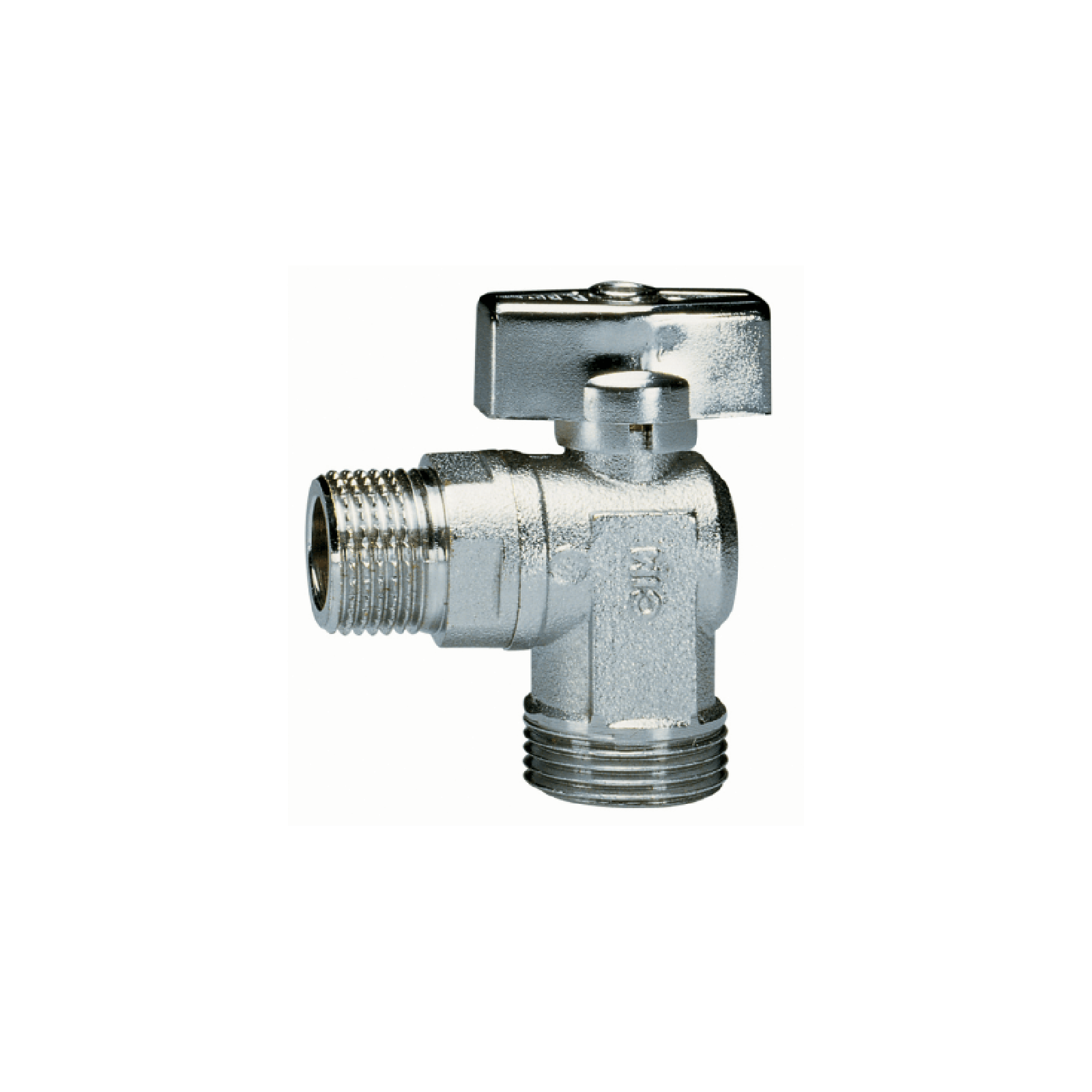 Rubinetto a sfera per lavatrice con leva di controllo