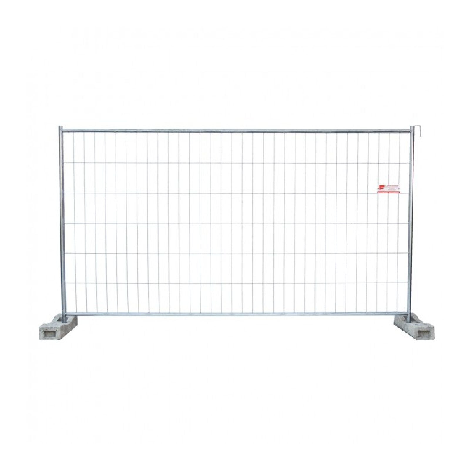 Recinzione mobile per cantiere finitura zincata 3,30 mt x h 2
