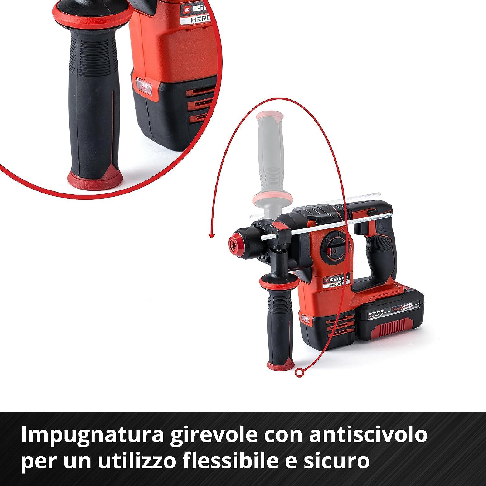 Tassellatore "HEROCCO 18/20 LI" a batteria da 18 V