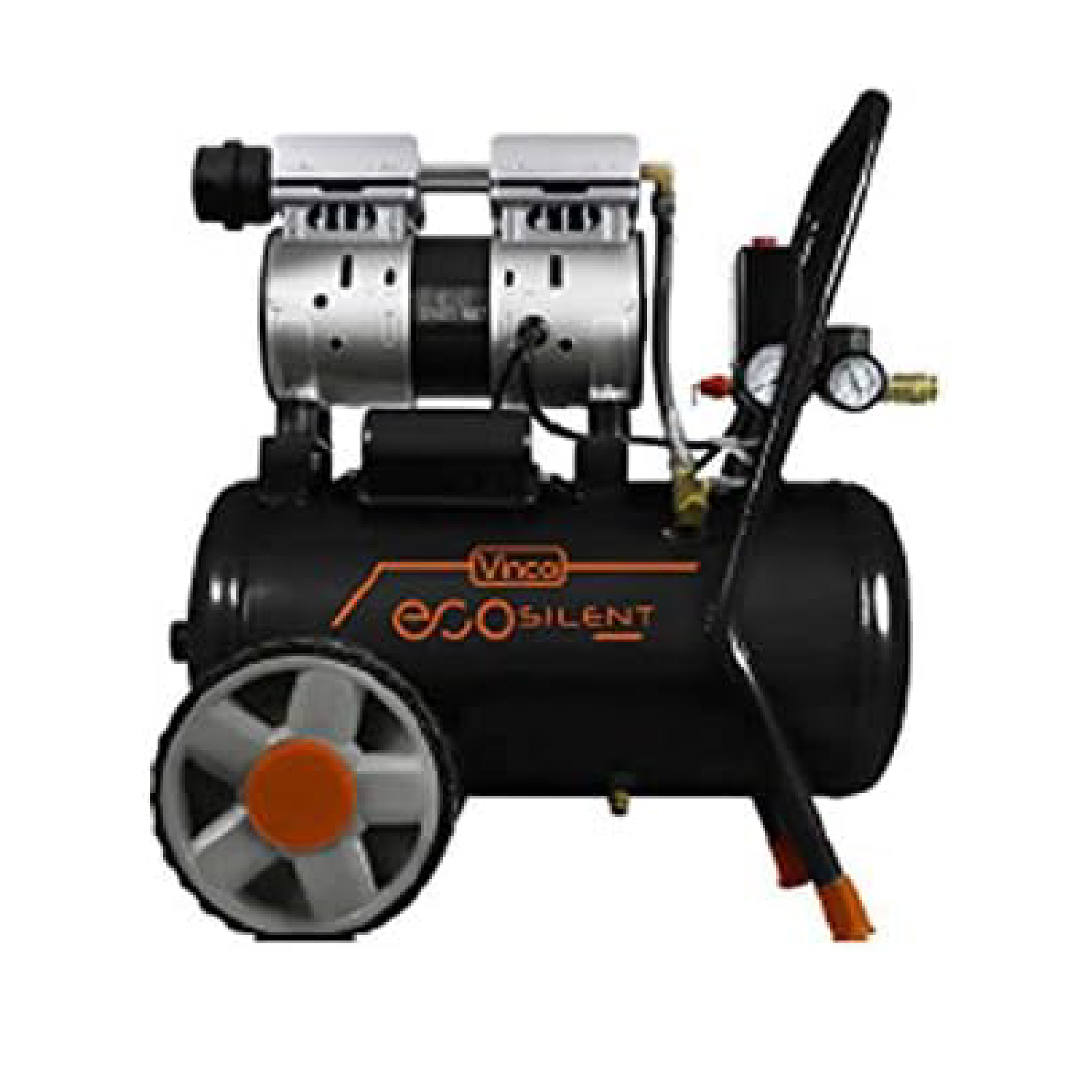 Compressore silenziato da 50 litri carrellato