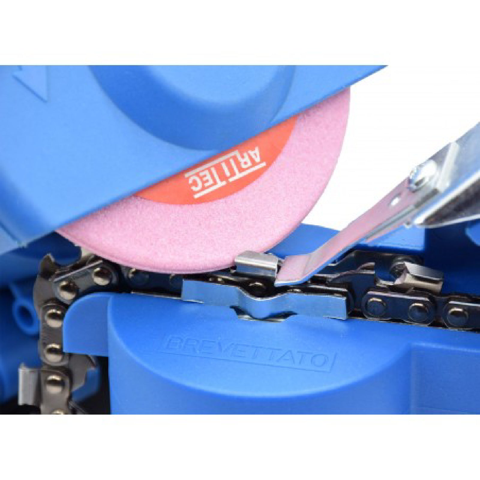 Affilatrice elettrica per catene motosega con corpo in nylon