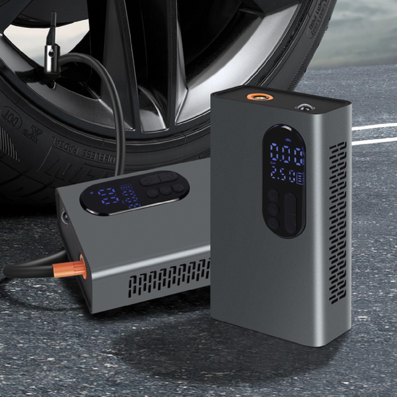 Mini compressore portatile per automobile da 10.000mAh