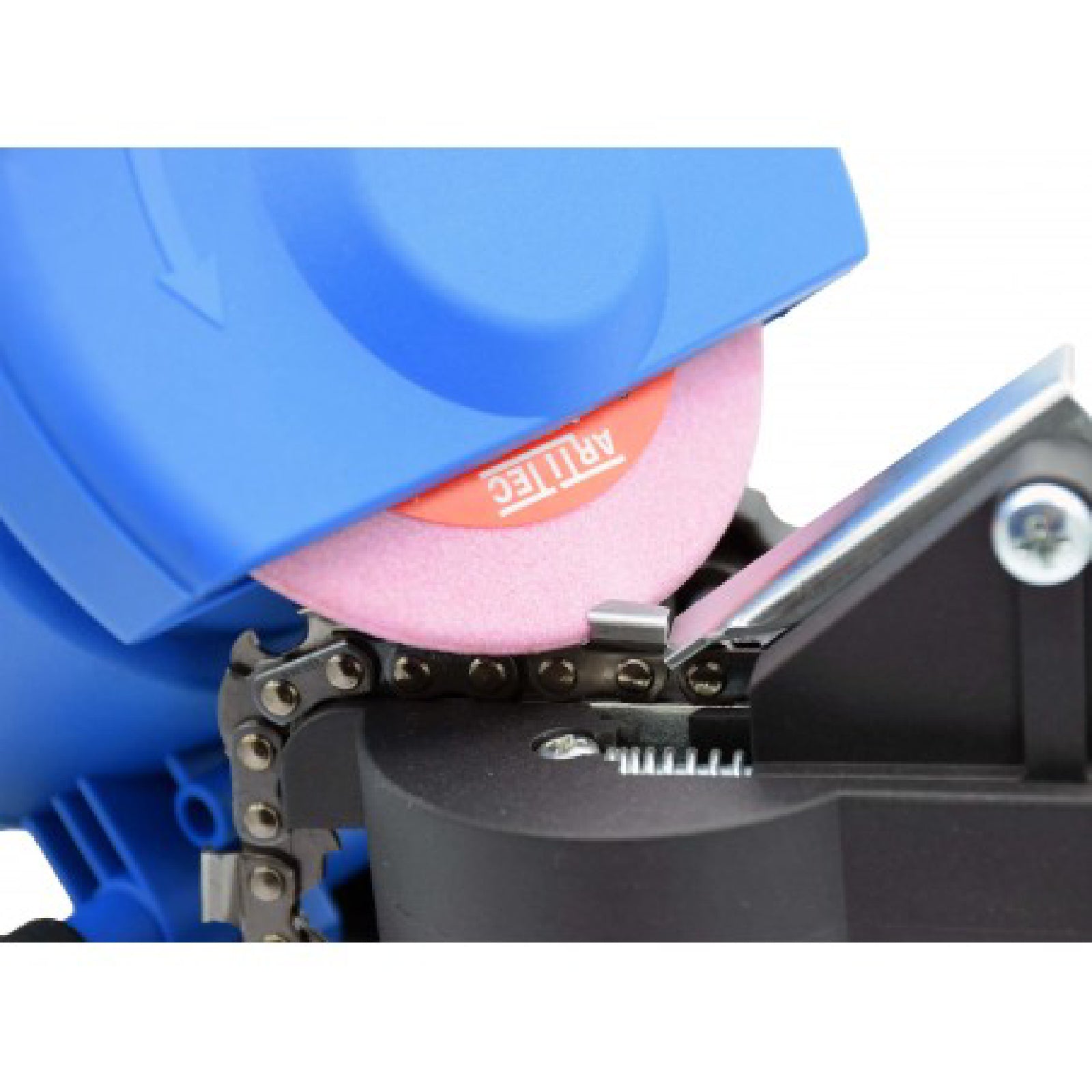 Affilatrice elettrica per catene motosega con corpo in nylon