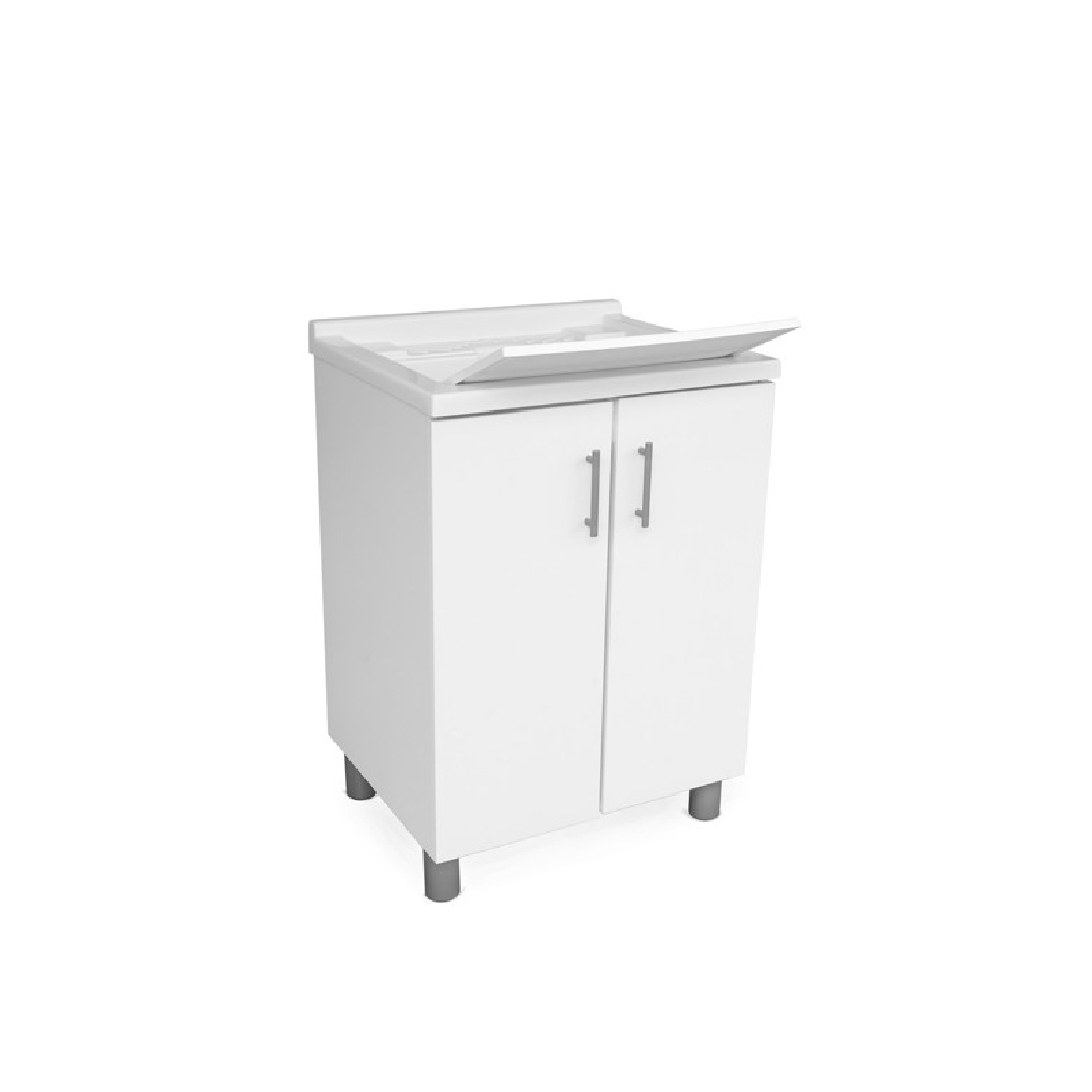 Mobile lavatoio doppia anta "Woody Top" in truciolare