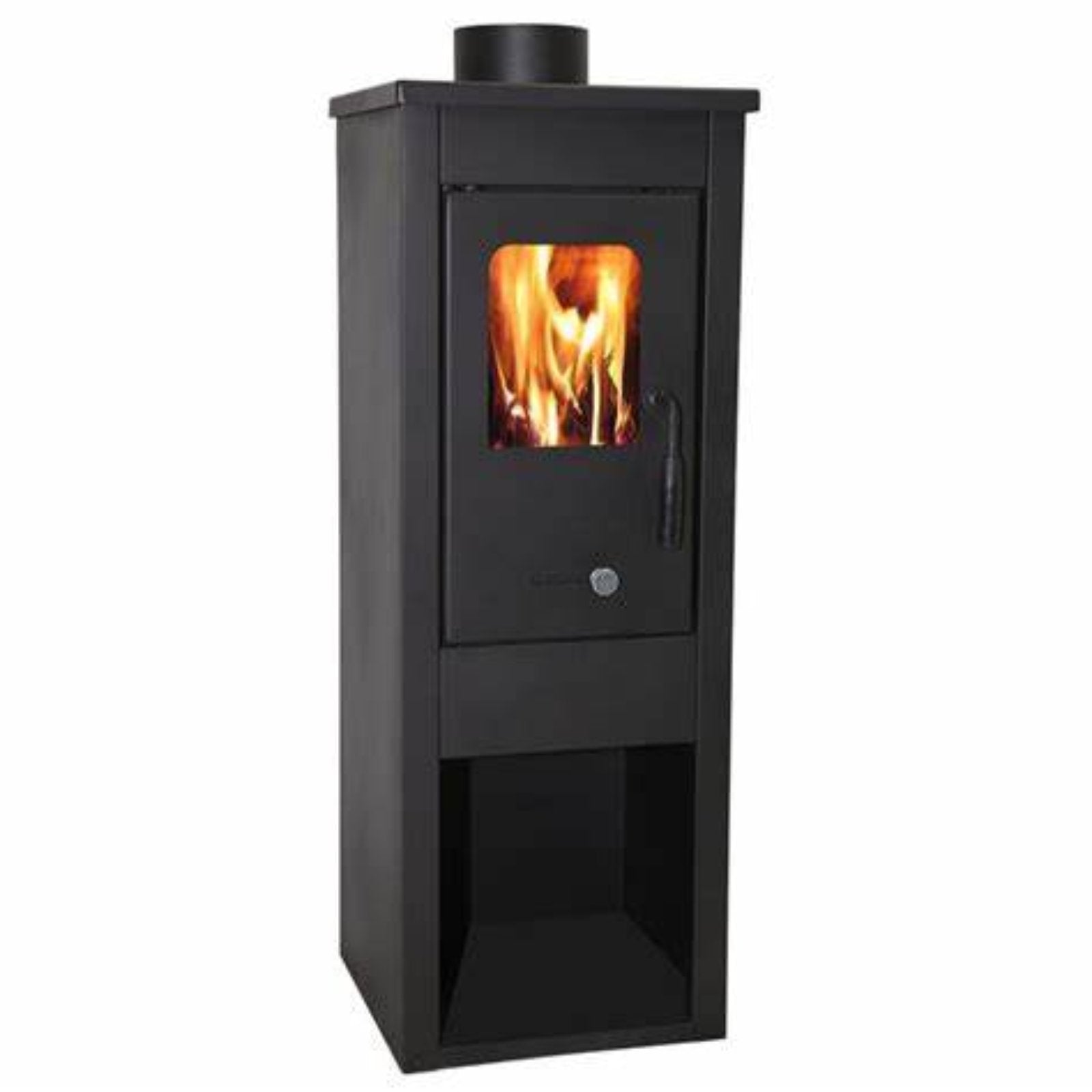 Stufa a legna in acciaio color nero 6,8 kW cm 33x35xh.94