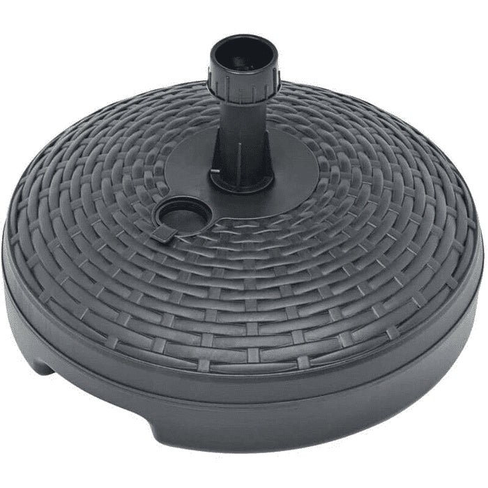 Base in plastica per ombrellone da giardino e mare, effetto Rattan 45 cm