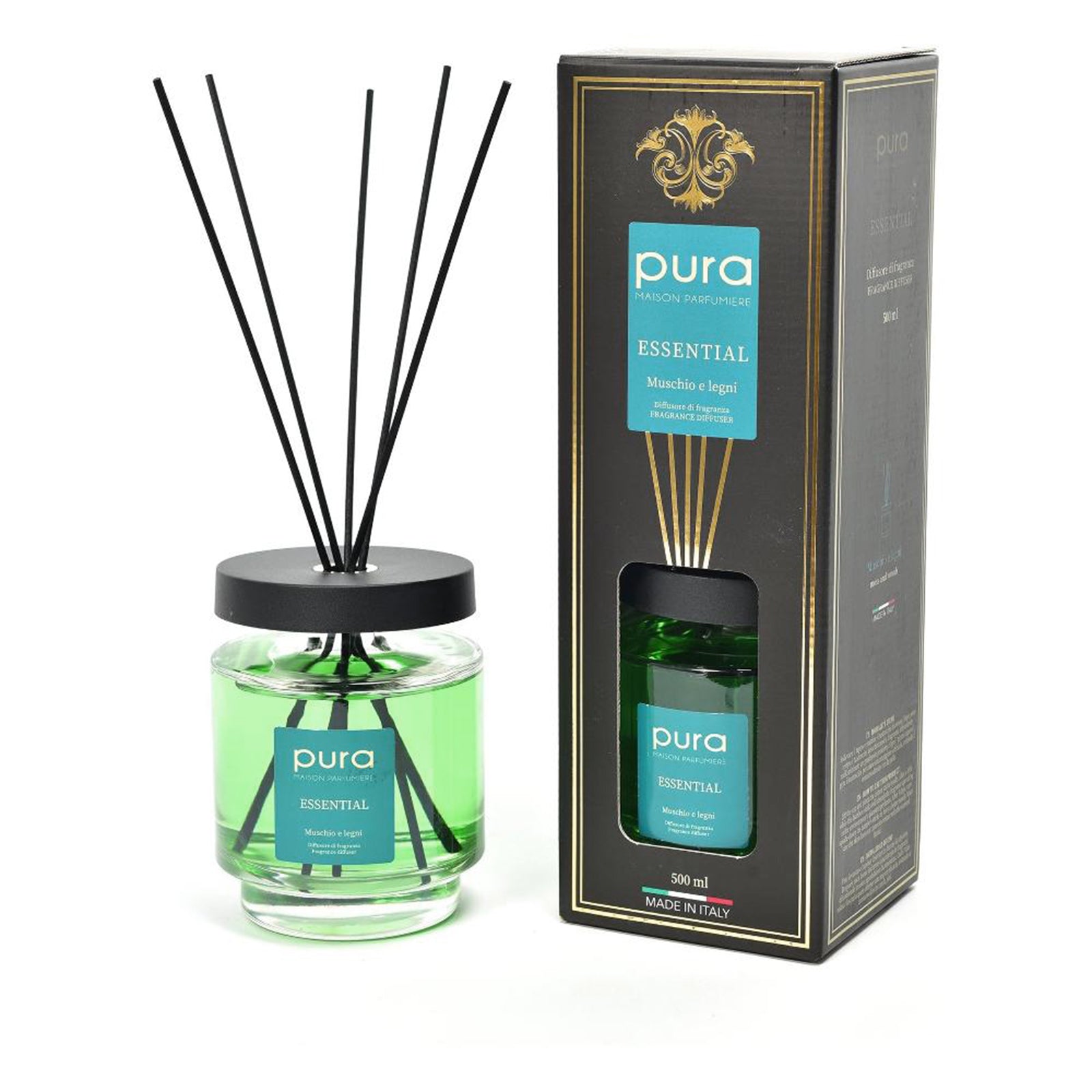 Diffusore di essenza "Bottiglia Logan" per profumazione ambiente 500 ml